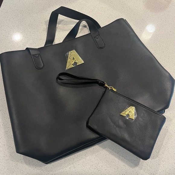 MLB Arizona Diamondbacks Black and Gold Tote and Coin Purse Set - Picture 1 of 11